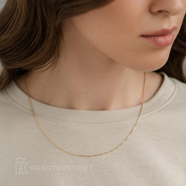 Цепь из желтого золота 585, плетение «Якорь»